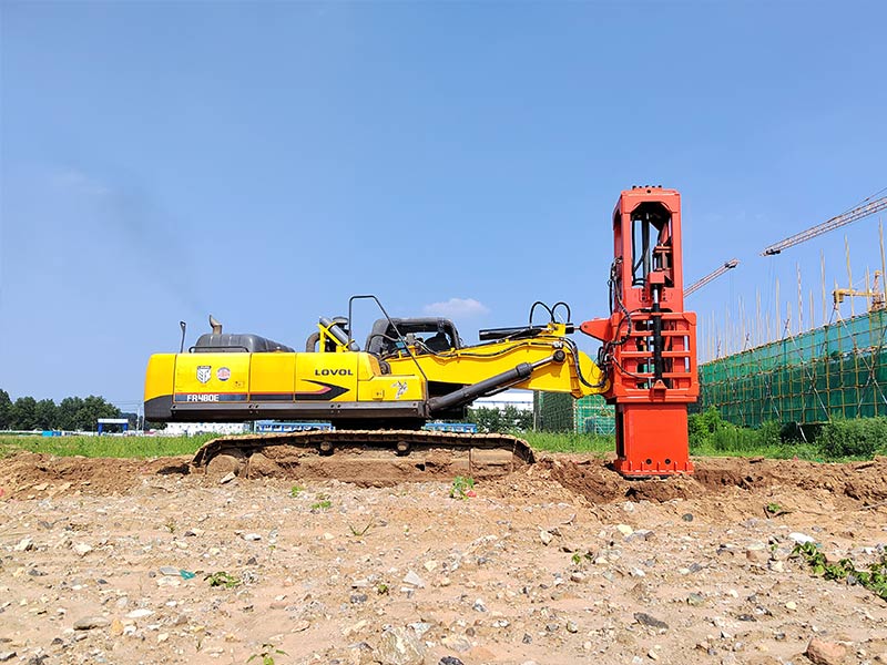 Rapid Impact Compaction Machine equipment Shandong Jinan Yaowei International Airport