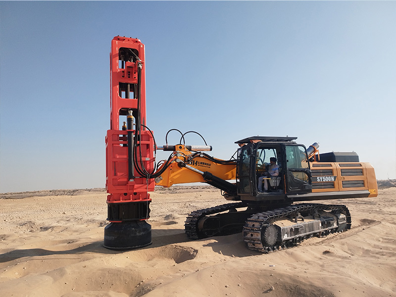 HC150 Rapid Impact Compactor is used in Abu Dhabi, UAE for compacting operations