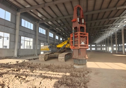 HC240 16-ton Dropweight RIC On-site Construction for Factory Foundation