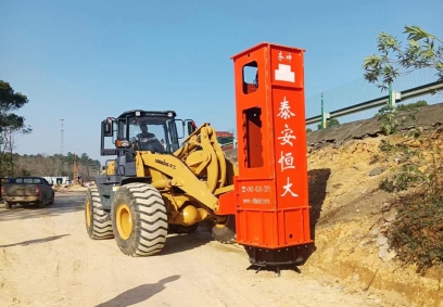 36KJ Rapid impact compactor and Lonking 50 loader 