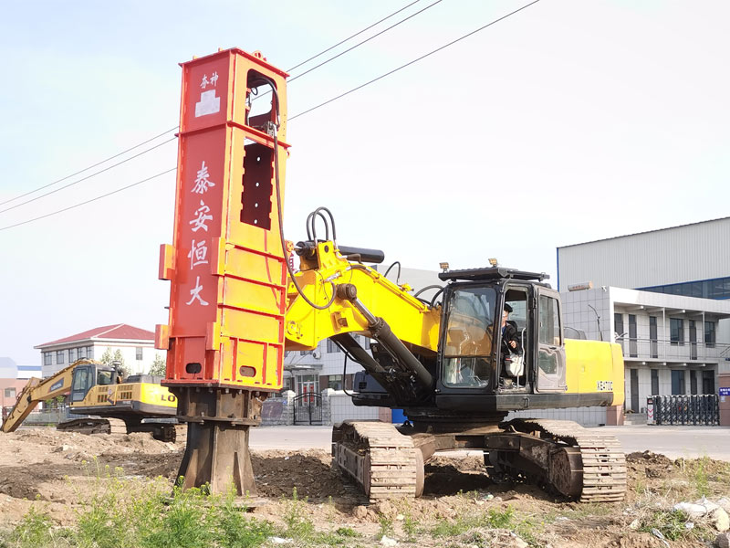 Rapid impact compactor is being debugged