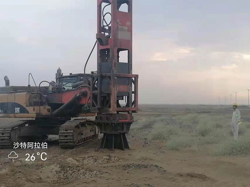 Rapid impact compaction construction in Saudi Arabia